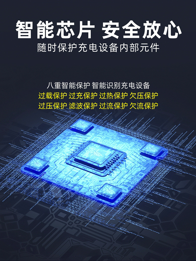 汽车分线器车用12/24V通用手机车充器大功率120W车载点烟器一拖四详情5