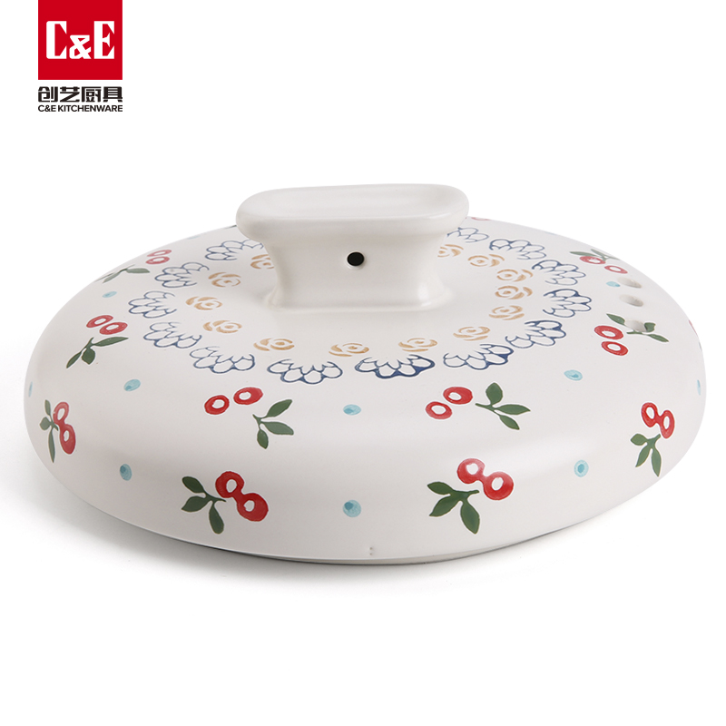 C&E Creative Ceramic steamer, with a high appearance level, is a multi-functional pot for steaming and boiling at the top and bottom, a soup pot, and kitchenware for home use pic 8