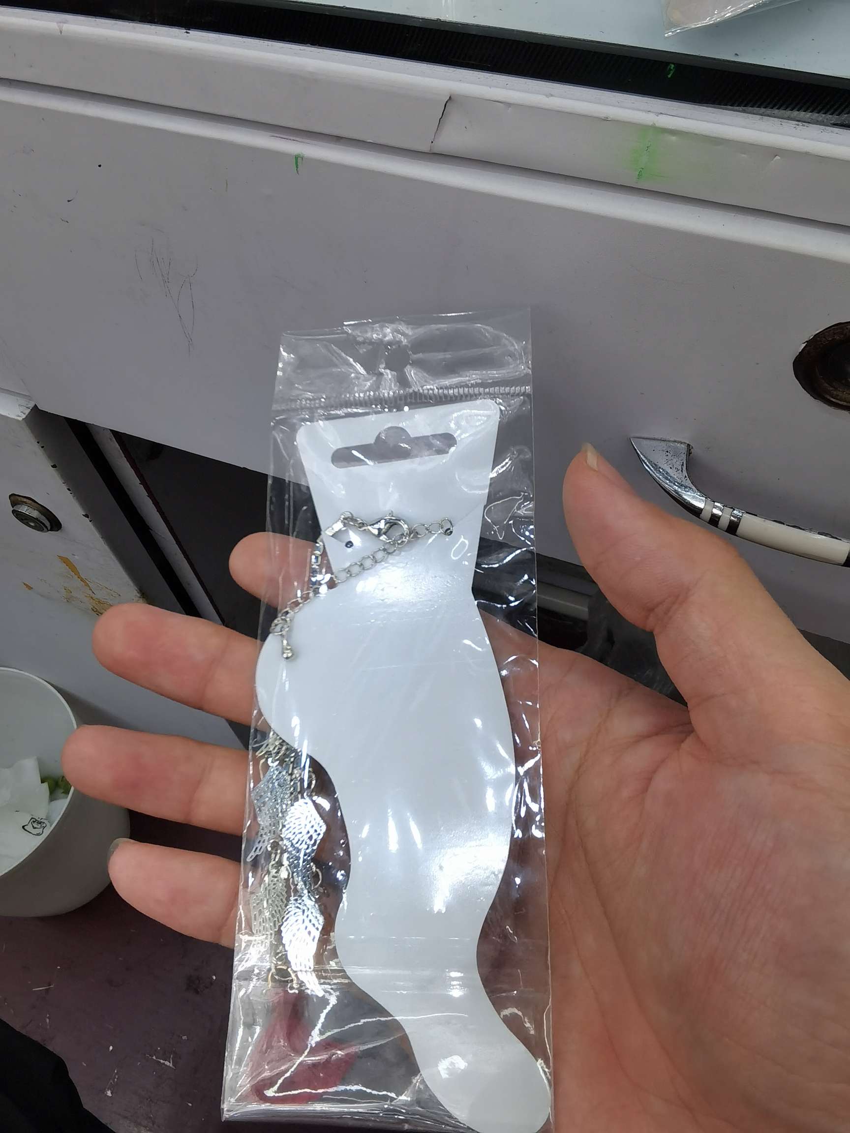 珍珠手链饰品 不锈钢四叶草手链 手饰手链手串 简约时尚女士手链饰品 高档耐磨不褪色产品图