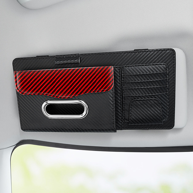 Car sun visors, multi-functional storage bags, car card cases, glasses clips, car tissue boxes, tissue boxes, car accessories Specification image