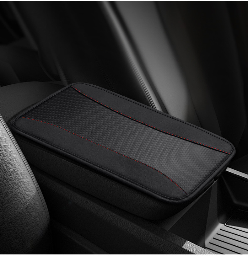 通用防滑垫扶手箱垫皮革汽车透气中央扶手套个性时尚卡通车扶手垫详情10
