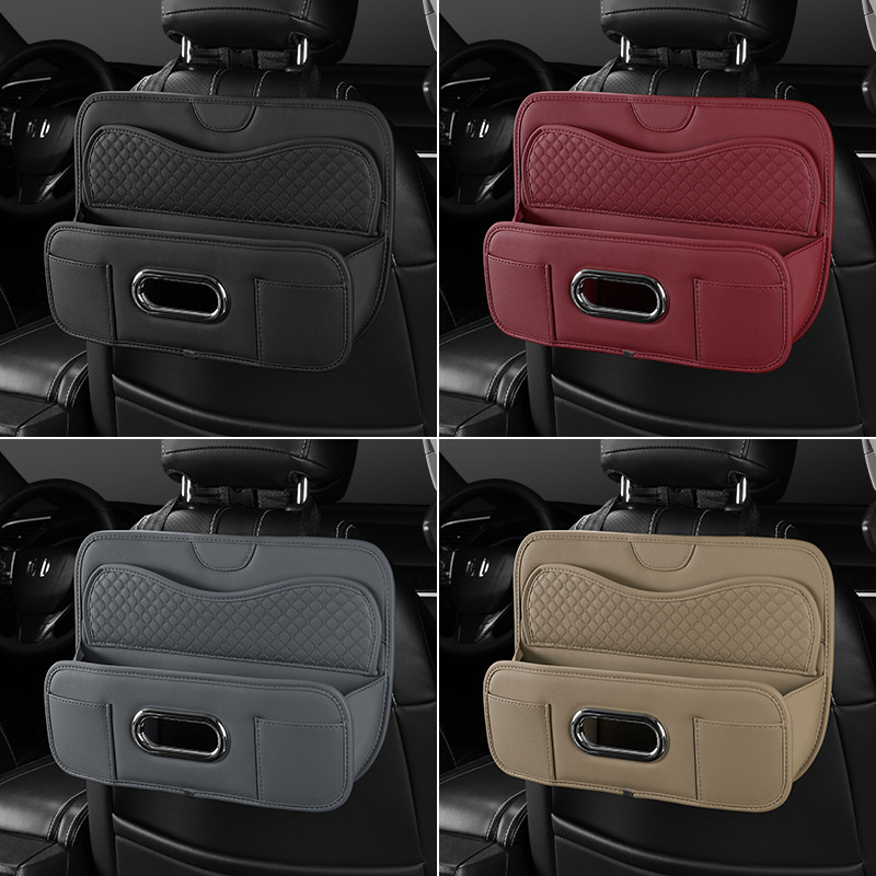 Car seat back storage bag, multi-functional hanging bag, storage box, car seat back net bag, storage bag, car interior supplies details Picture