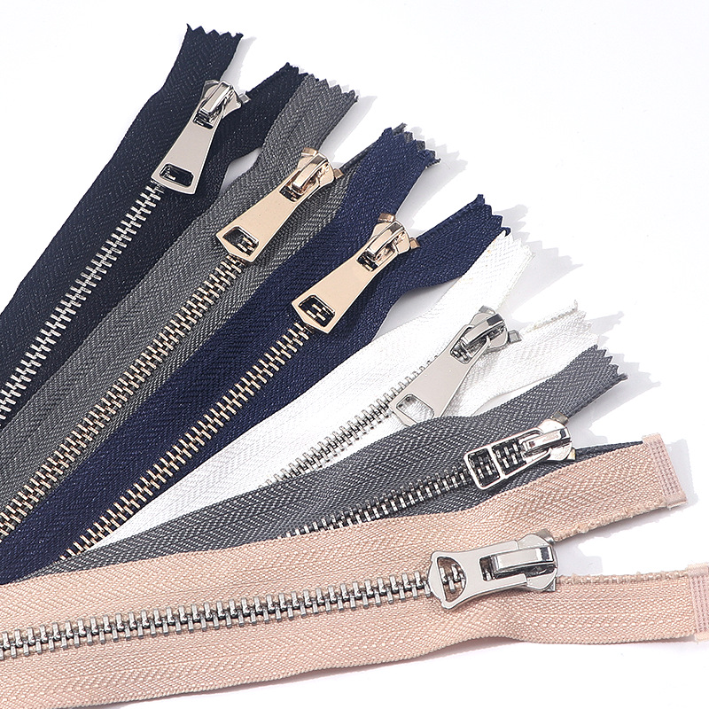 5号尼龙印花防水拉链反装单双头配件1