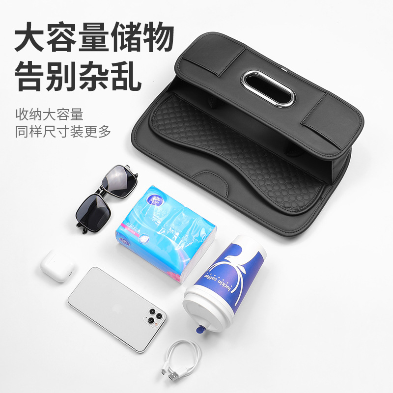 Car seat back storage bag, multi-functional hanging bag, storage box, car seat back net bag, storage bag, car interior supplies Application Scenario