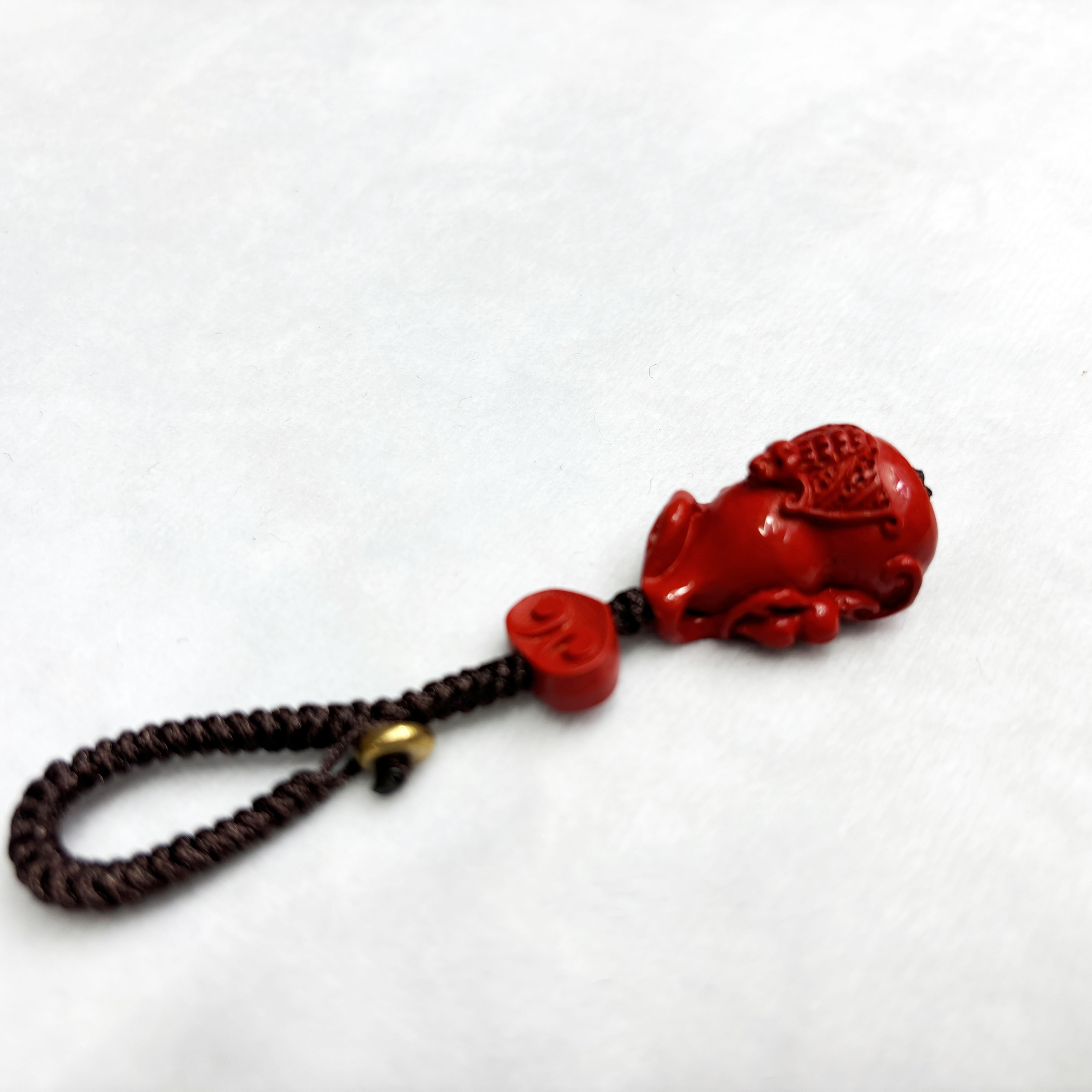 Dragon Year Cinnabar Gourd Car Key Chain Pendant Safe Buckle Men's And Women's Mobile Phone Chain Pendant Jewelry