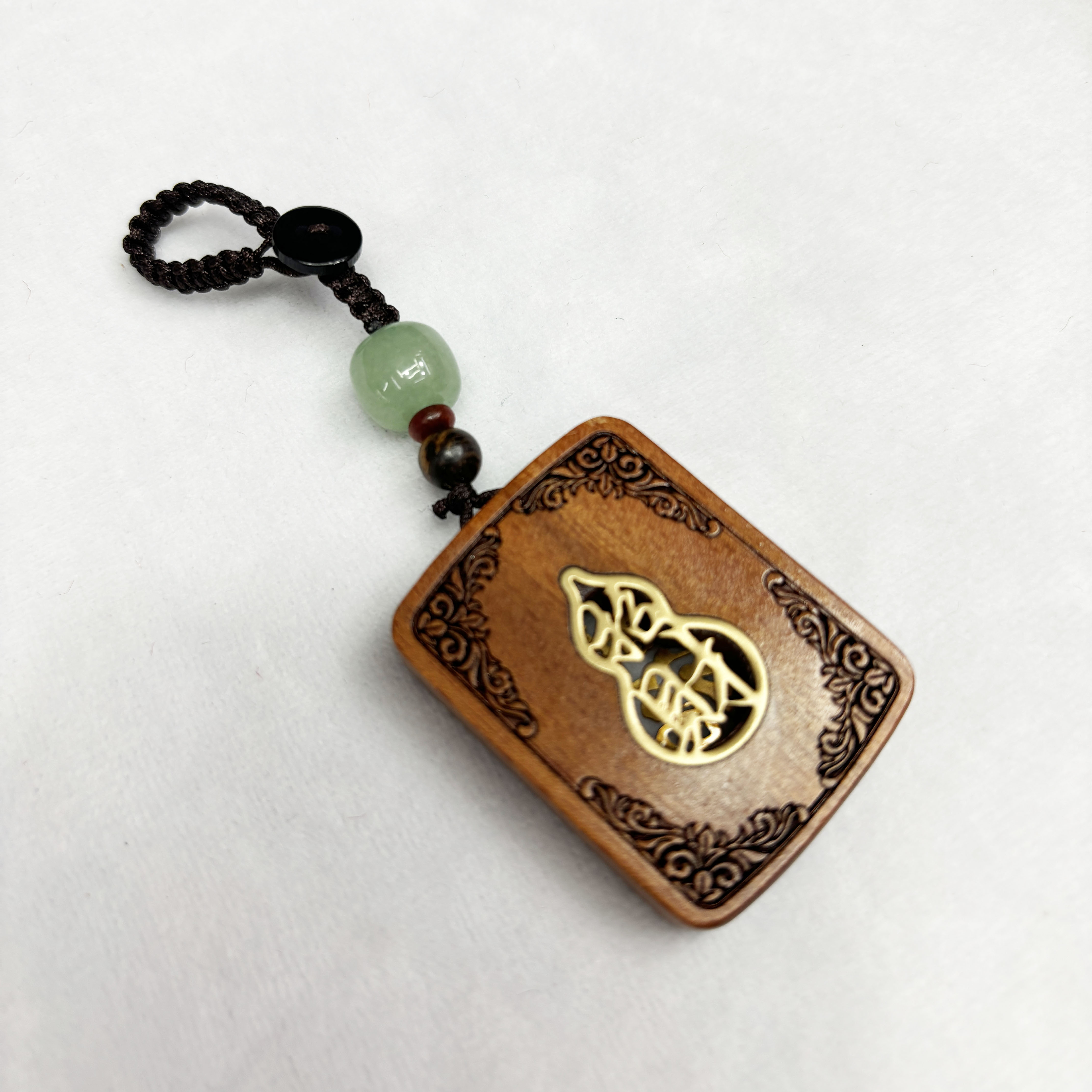 Rosewood Entry And Exit Without Incident Card Car Key Chain Pendant Key Chain Pendant For Men High-End Creative Trinkets