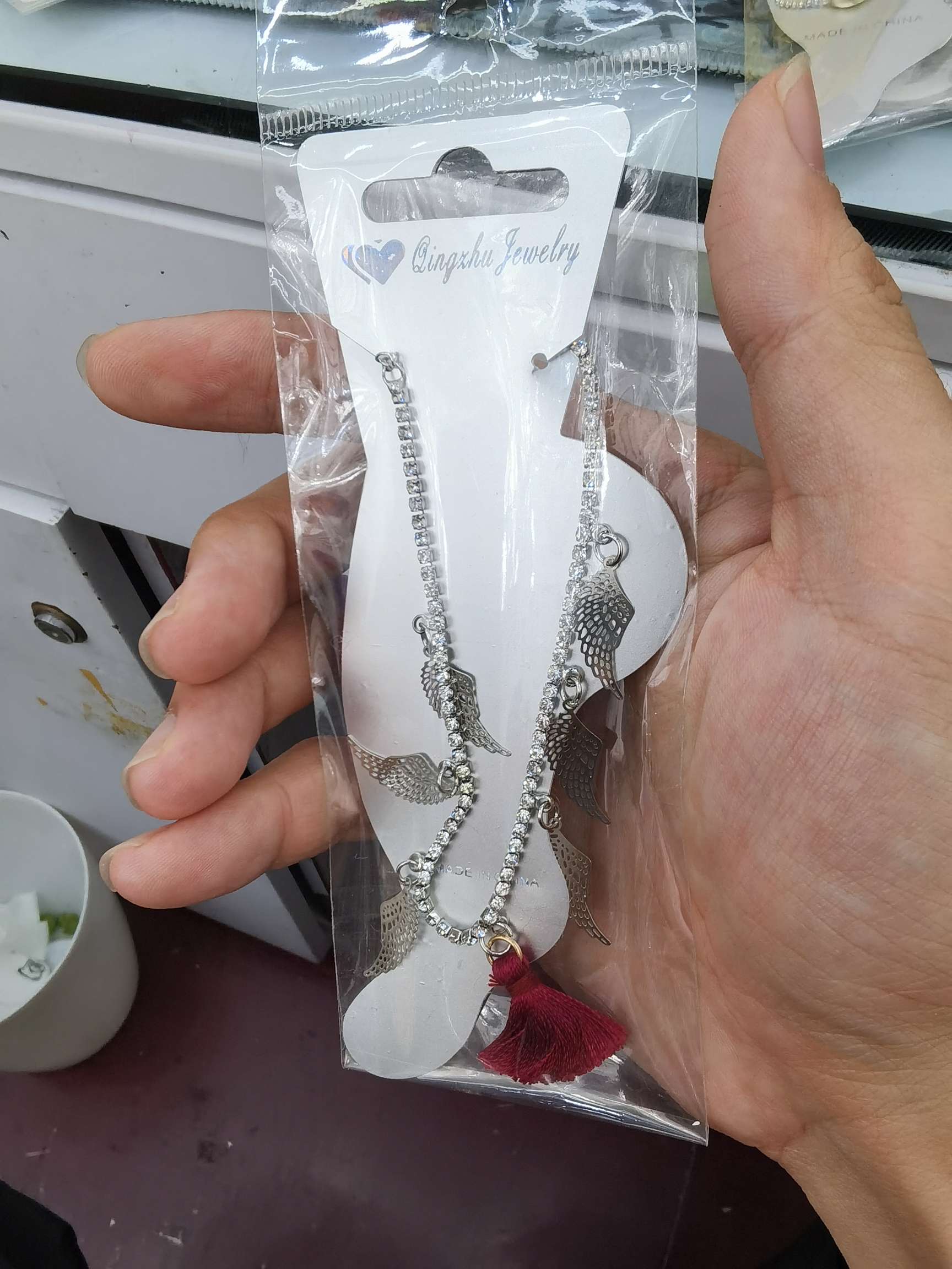 珍珠手链饰品 不锈钢四叶草手链 手饰手链手串 简约时尚女士手链饰品 高档耐磨不褪色