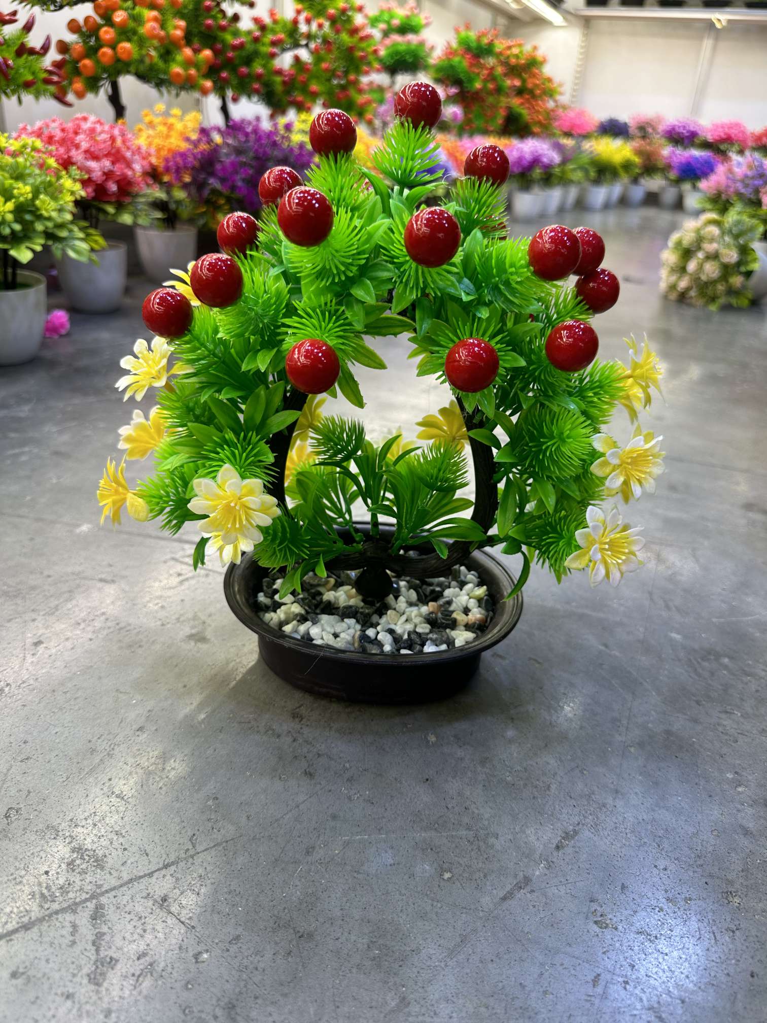 雨花石盆栽 盆景艺术品 石头盆栽 宠物园艺装饰 绿植盆栽 室内外装饰品