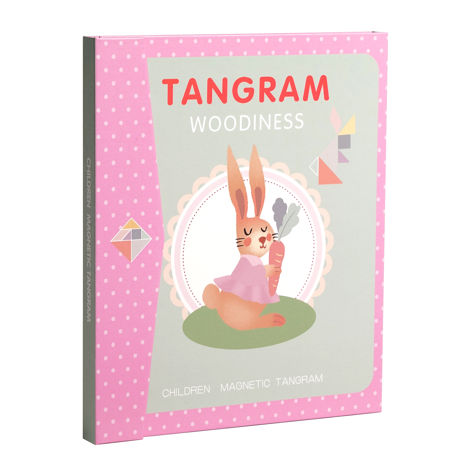 Book-clip magnetic tangram puzzle for children's early education magnetic advanced tangram puzzle puzzle for kindergarten teaching AIDS development intelligence toys details Picture