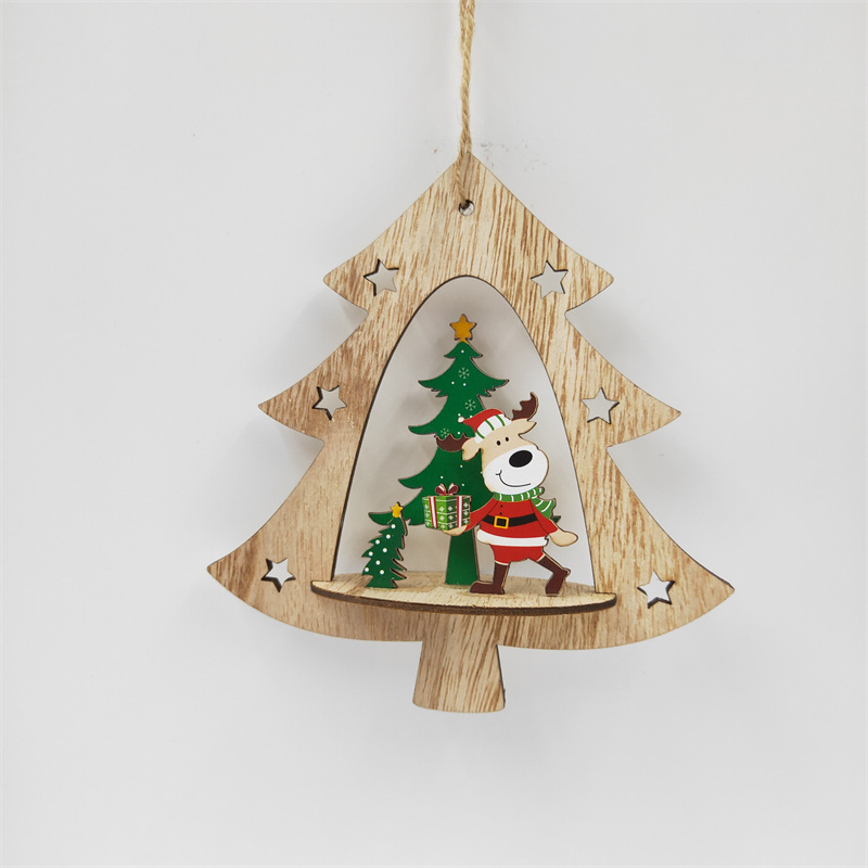 Cheung Chau Christmas Christmas Pendants Home Decor Wooden Craft Christmas Props Holiday Gifts Christmas Decoration Wooden Pendants Specification drawing