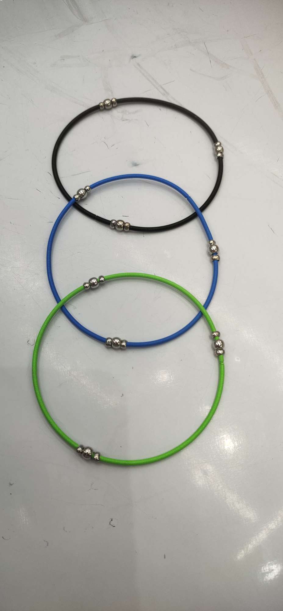4# Positioning Bead Fine Spring Accessory Bracelet Necklace Wire Spring Threaded Bead Color Bracelet details Picture