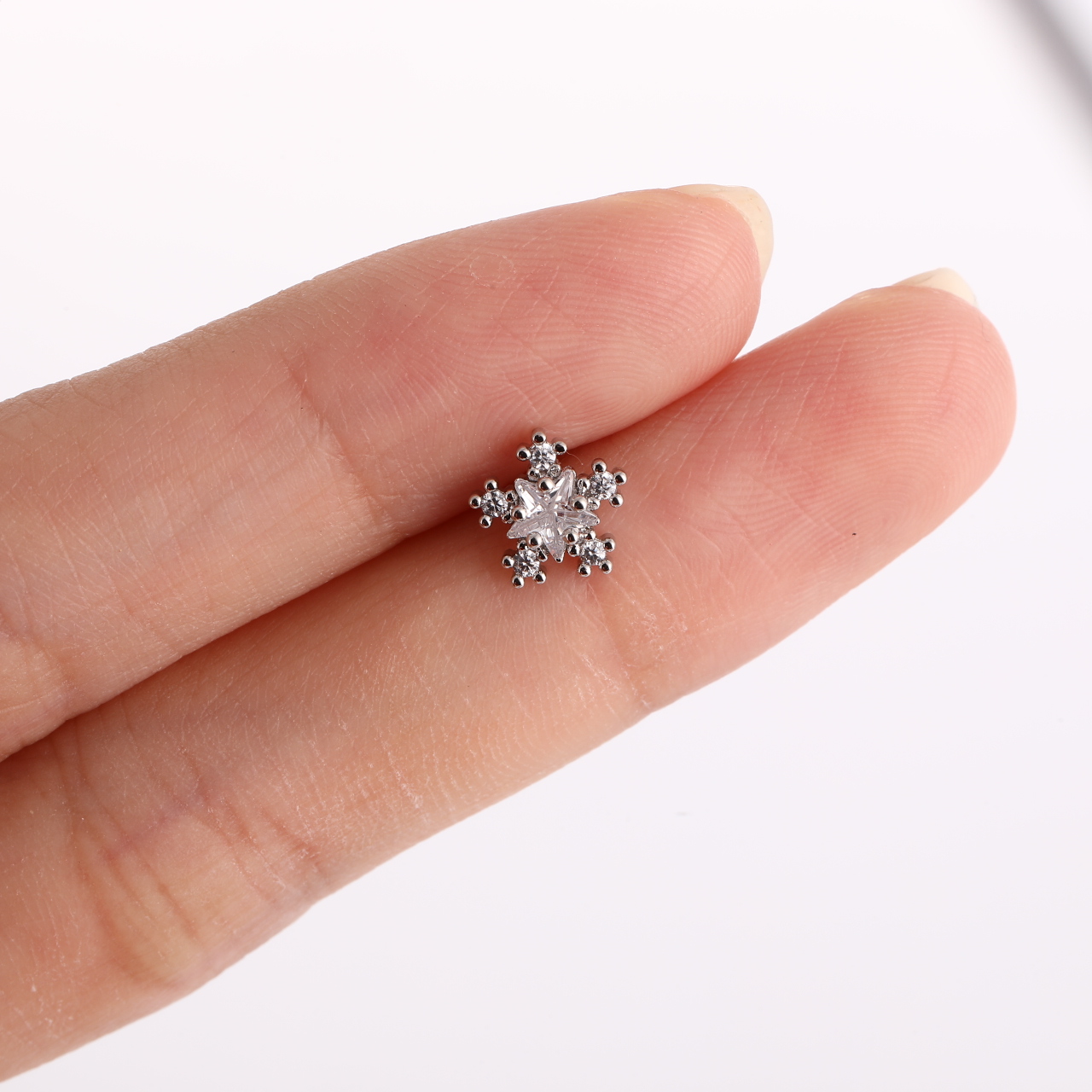 Copper zirconium nose stud Specification image