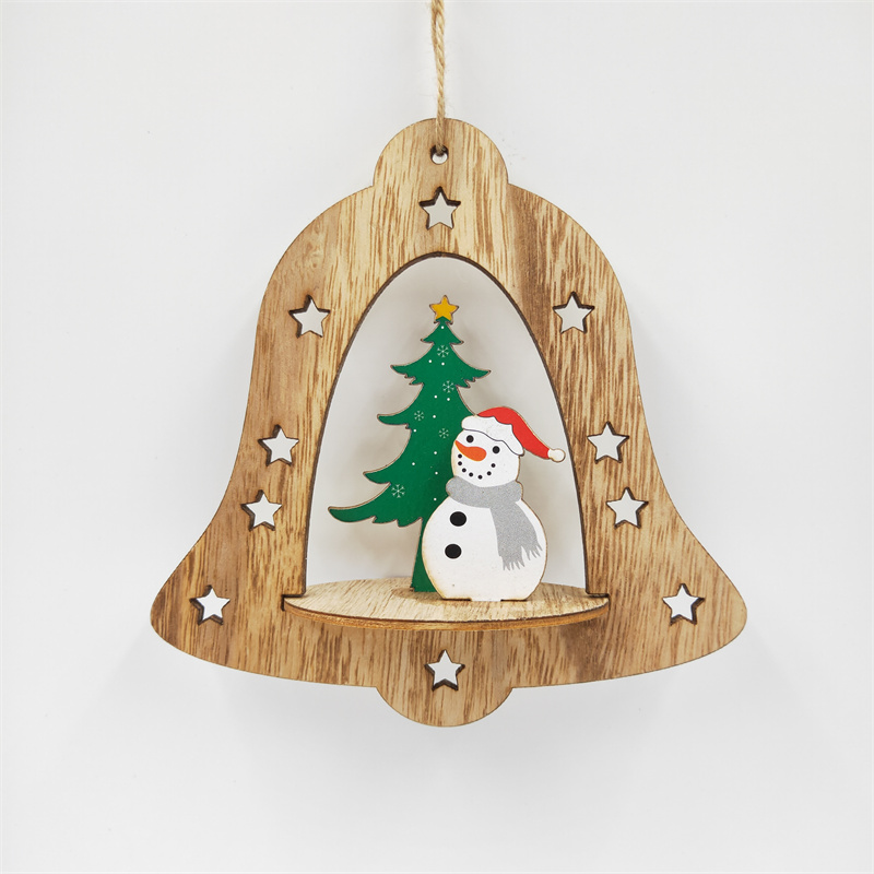 Cheung Chau Christmas Christmas Pendants Home Decor Wooden Craft Christmas Props Holiday Gifts Christmas Decoration Wooden Pendants details Picture