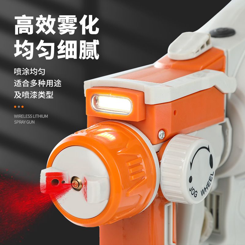 便携式喷漆枪可调节气雾喷嘴高压电动喷漆枪可拆卸吸上式涂料工具产品图