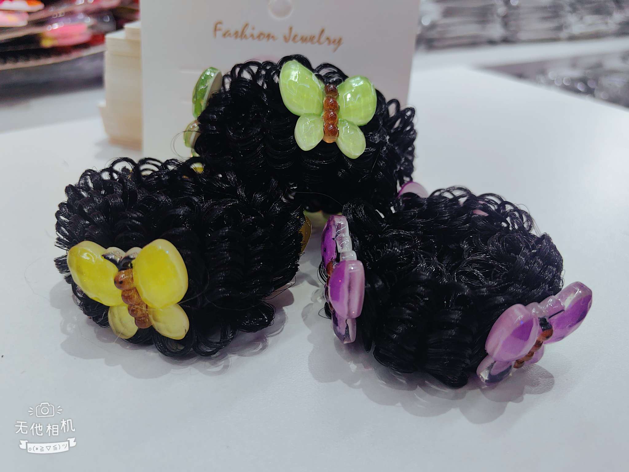 山茶花碎发梳毛发碎发整理神器大人发夹女后脑勺发卡发箍头饰夹子100U型盘发假发圈儿童头饰儿童布艺头饰儿童布艺头饰白底实物图