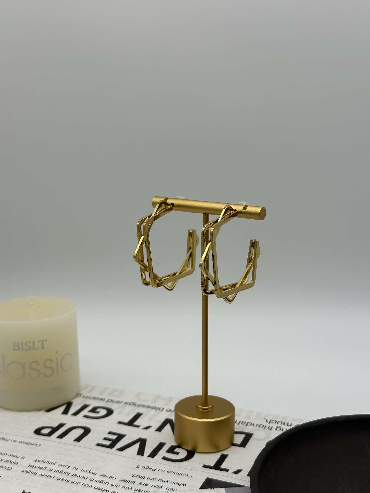 不锈钢圆耳环 铁皮耳饰 饰品店热销款 耳环女款时尚耳饰 简约大气耳环饰品