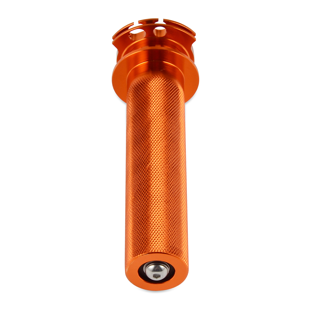 越野摩托车改装配件 KTM CNC 带轴承油门转把白底实物图