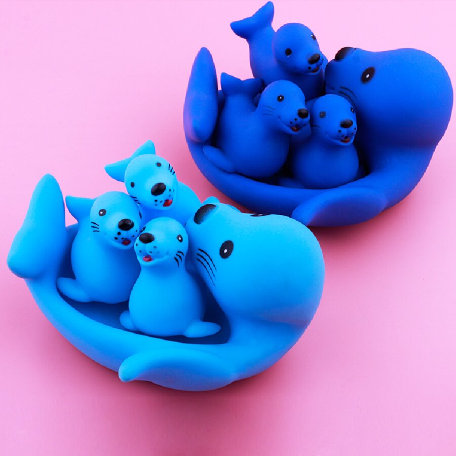 Cross-Border Children's Electric Bath Bath Water Toys Indoor Vinyl One Three Small Mother-Child Water Toys Boys Girls Amazon Toys details Picture