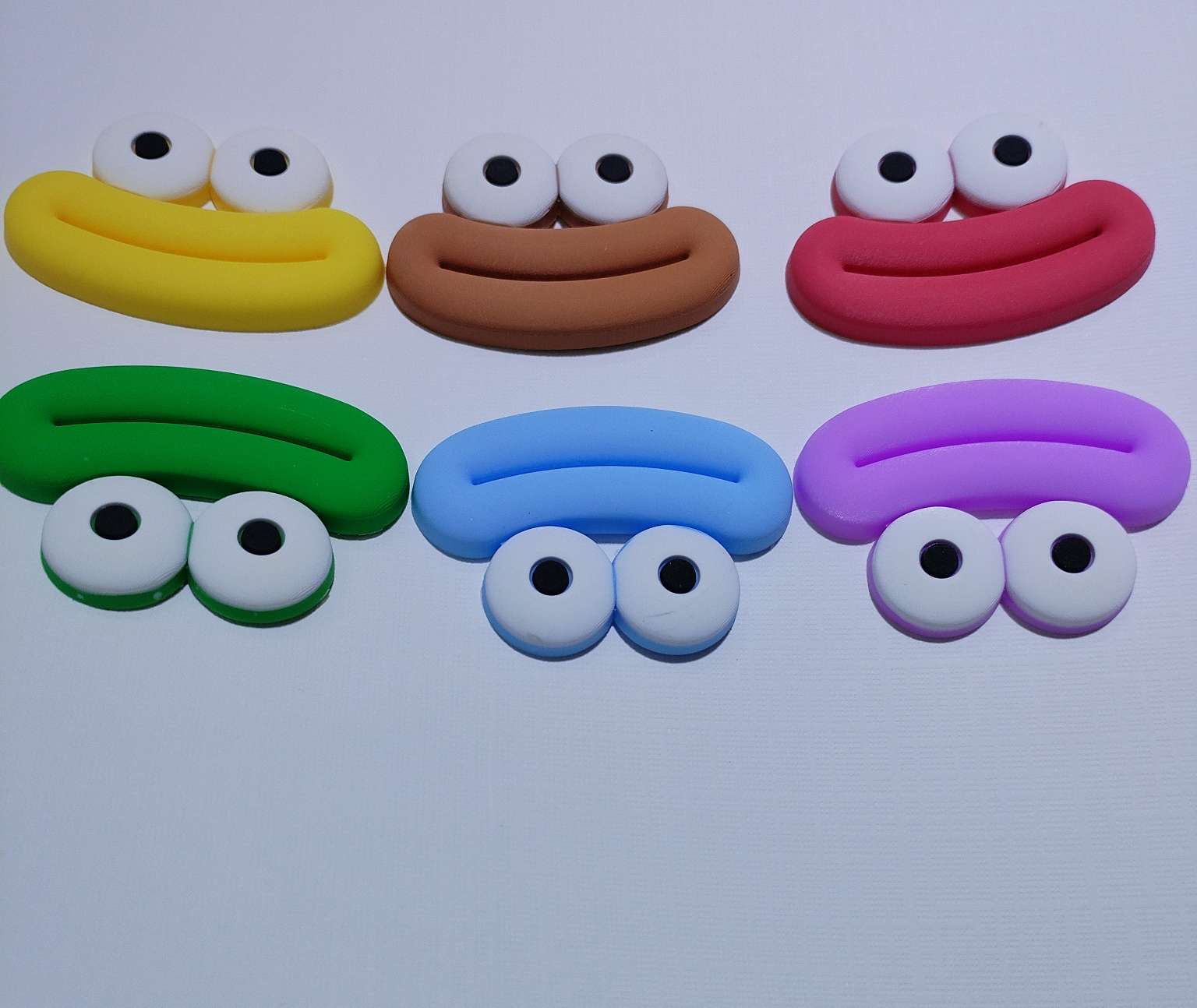 Funny sausage mouth and eyes, PVC soft rubber accessories, DIY jewelry, phone case, hair clip, water cup sticker, refrigerator patch, cream glue detail image 3