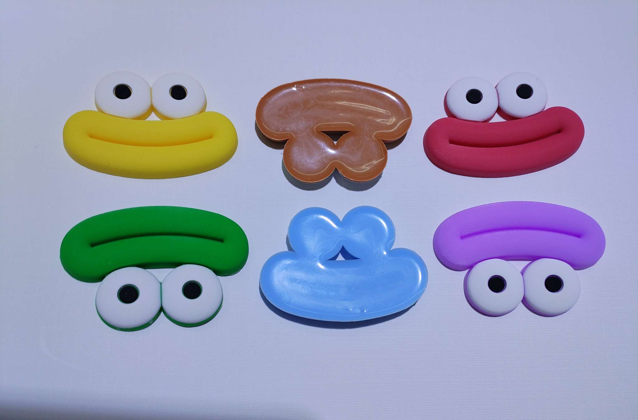 Funny sausage mouth and eyes, PVC soft rubber accessories, DIY jewelry, phone case, hair clip, water cup sticker, refrigerator patch, cream glue details Picture
