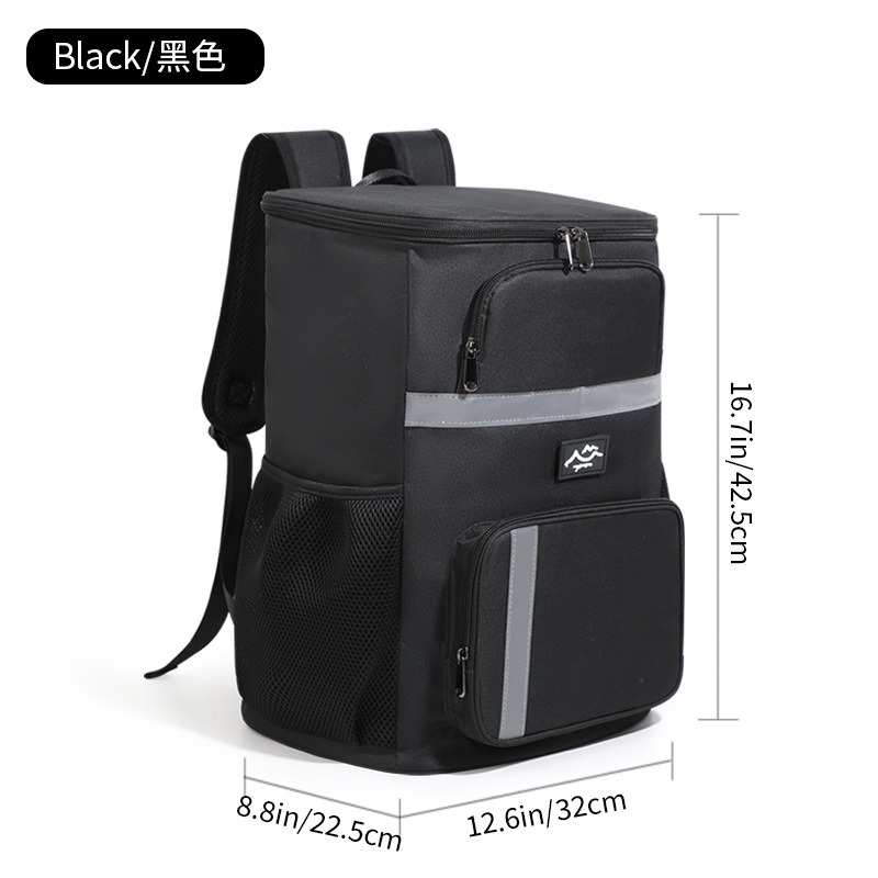 New foreign trade products: Fashionable and simple style lunch bag, thickened aluminum foil lunch bag, fresh-keeping ice bag, portable double-shoulder insulated bag detail image 9