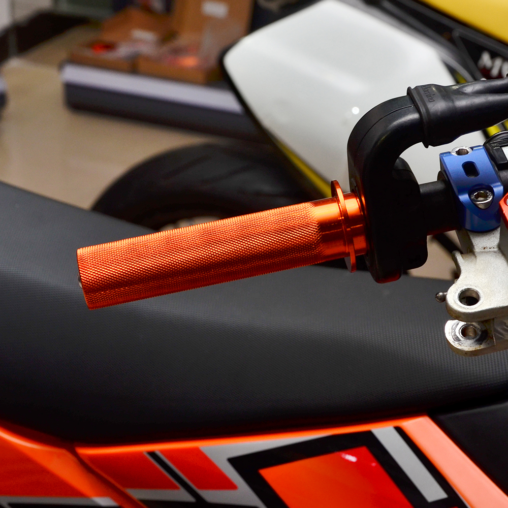 越野摩托车改装配件 KTM CNC 带轴承油门转把产品图