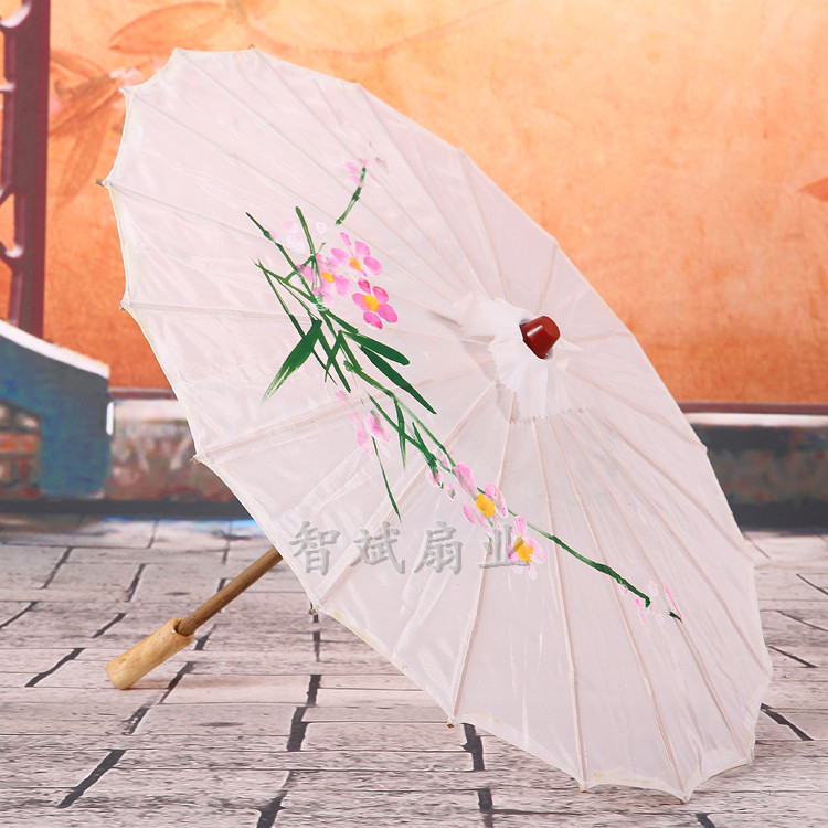 古风伞装饰吊顶手绘绸布伞仿古风舞蹈演出道具工艺伞厂家批发 扇子