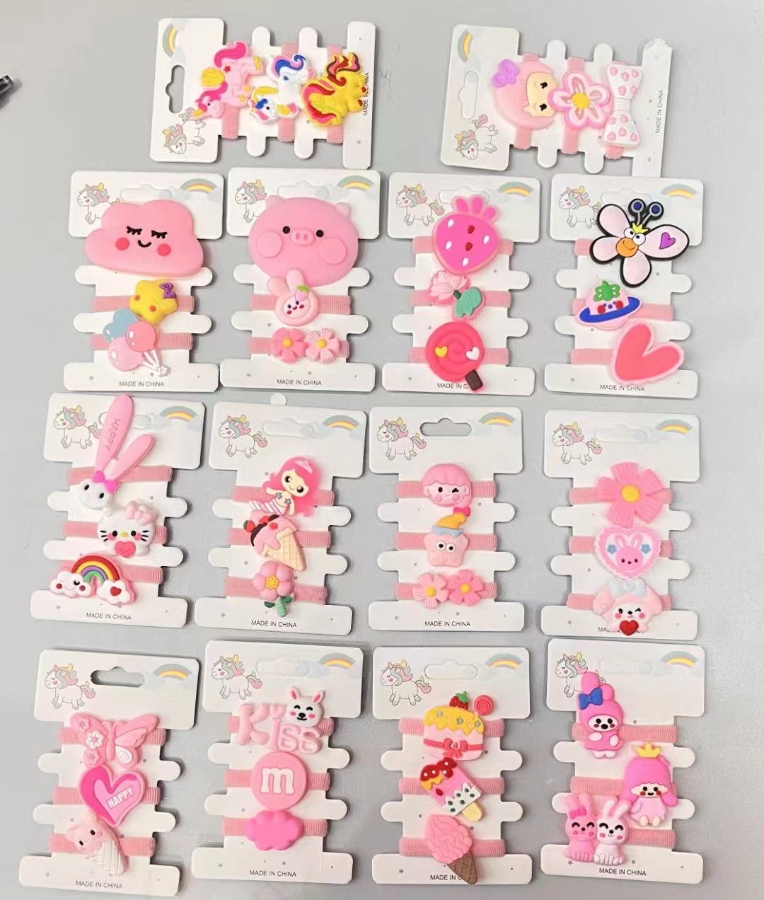Children's Scrunchie Hair Tie Girls Net Red Hair Card Princess Cute Girl Headwear Bb Clip Broken Hair Bangs Clip Treasure Small Clip Item Picture