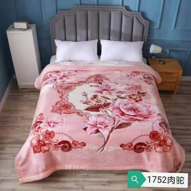 爵士舞女童/亚克力纤维毯子/沙发盖毯/库存/针织毯白底实物图