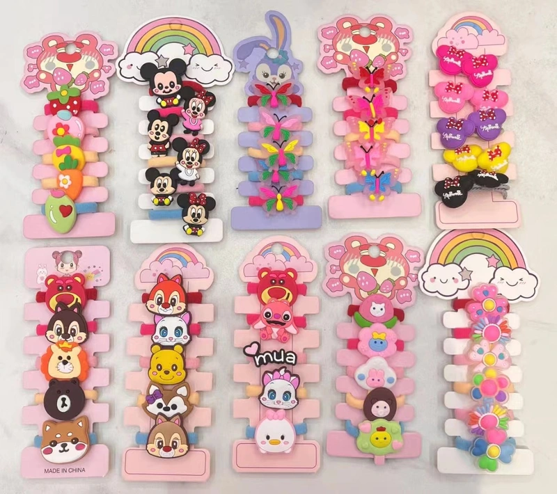 Children's Hair Accessories Set Hair Band Hair Tie Hair Tie Hair Band Cartoon Head Rope Wholesale