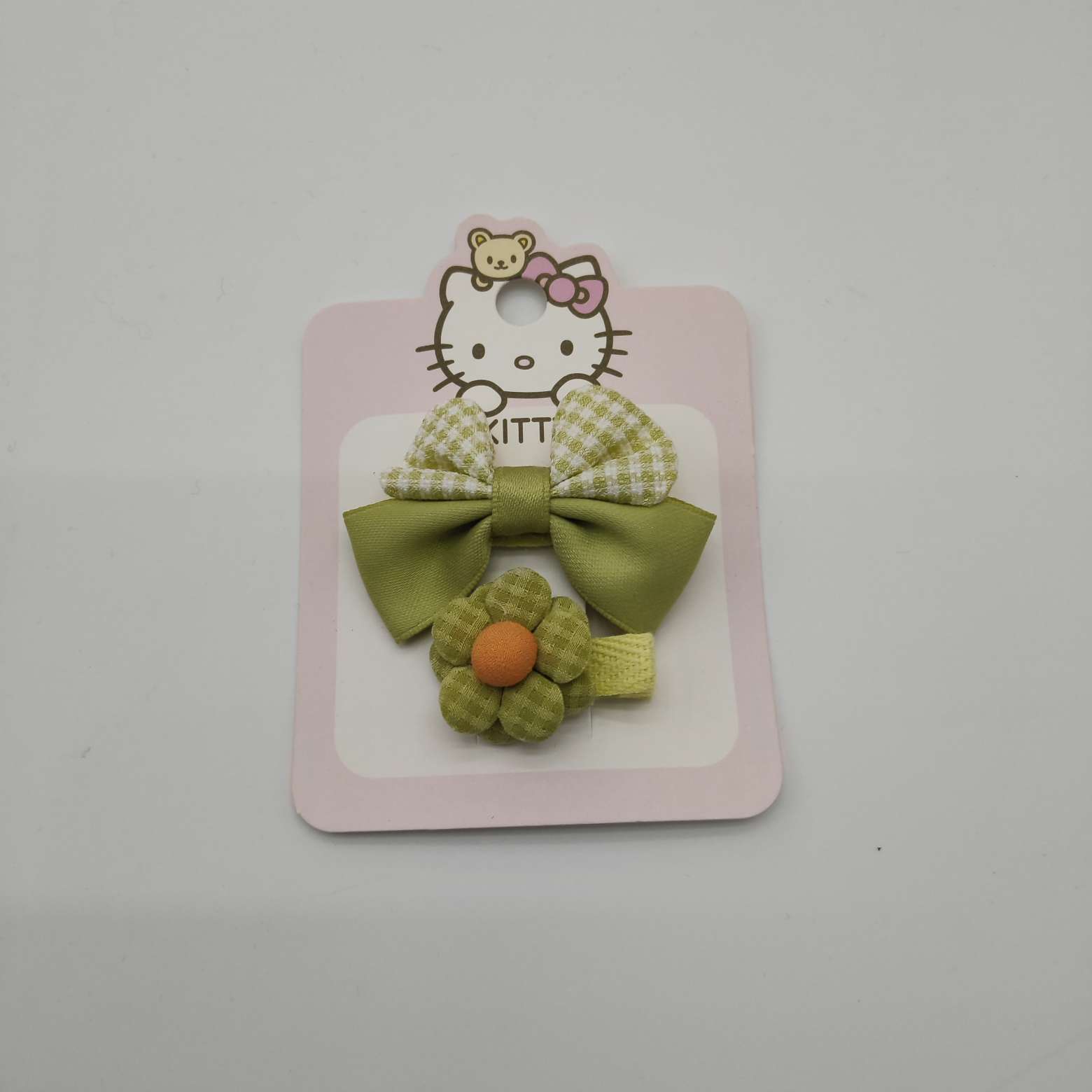 Pink Korean-style fabric sweet bow children's double-clip hair clips, versatile girls' flower hair clips, baby hair accessories Application Scenario