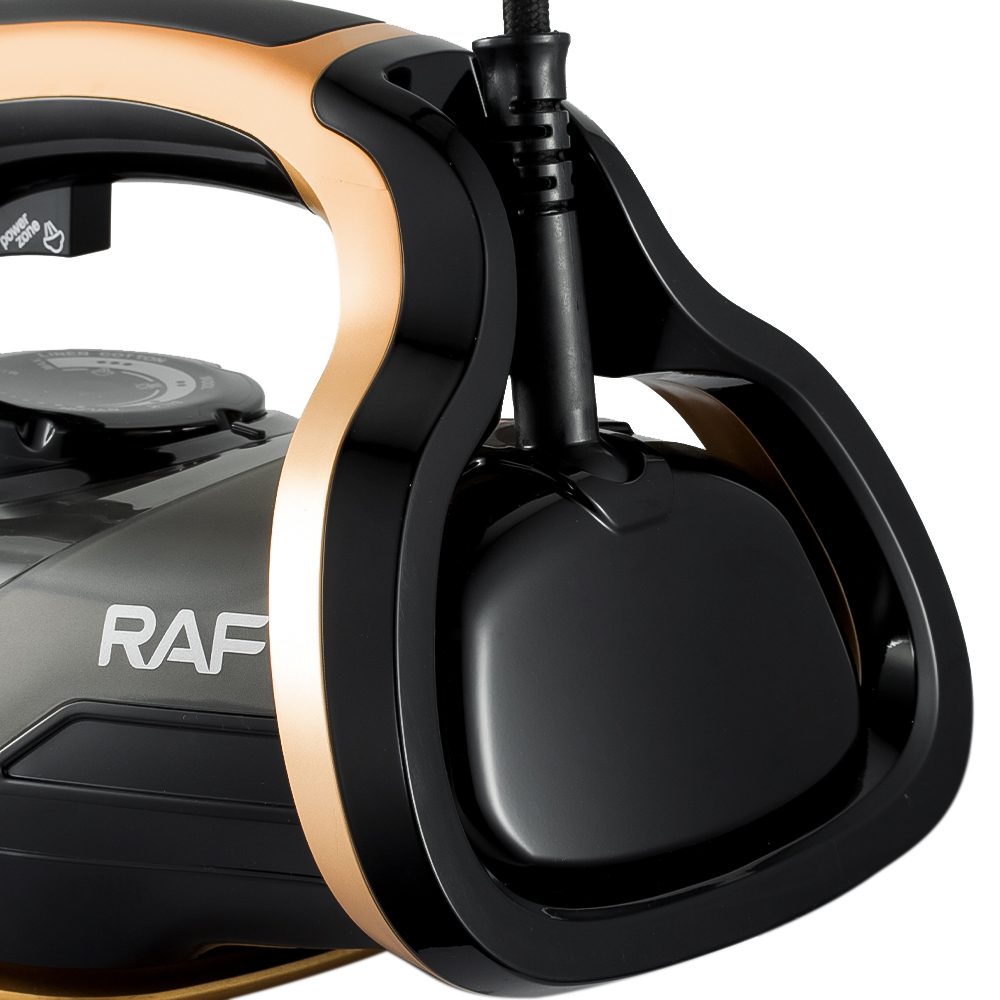 RAF European standard cross-border household steam iron, handheld hanging electric iron with wire, dry and wet dual-purpose, 2600W Item Picture