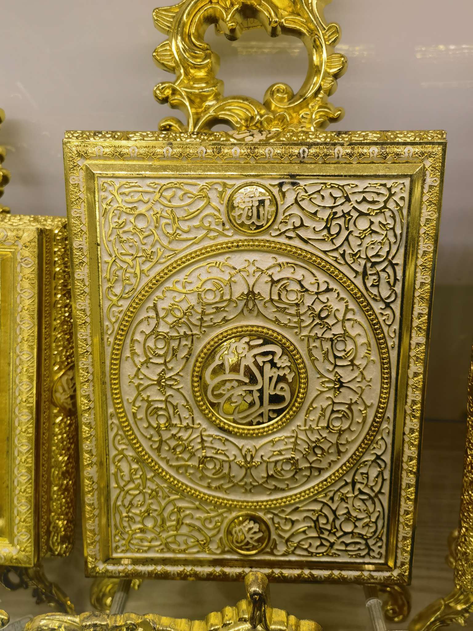 金泰莱工艺品，锌合金古兰经书盒，四个尺寸，颜色可以选购