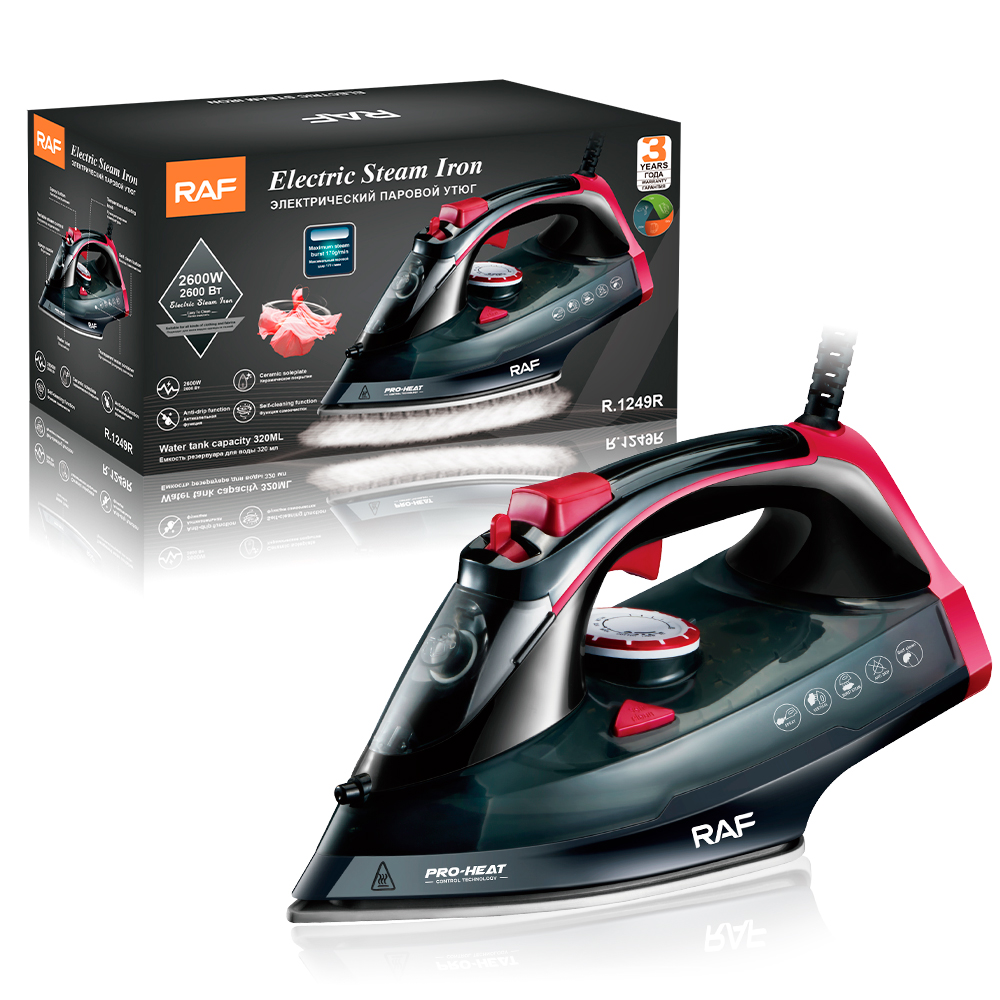 RAF European standard cross-border handheld electric iron, household small portable steam iron, handheld ironing machine 2600W Specification image