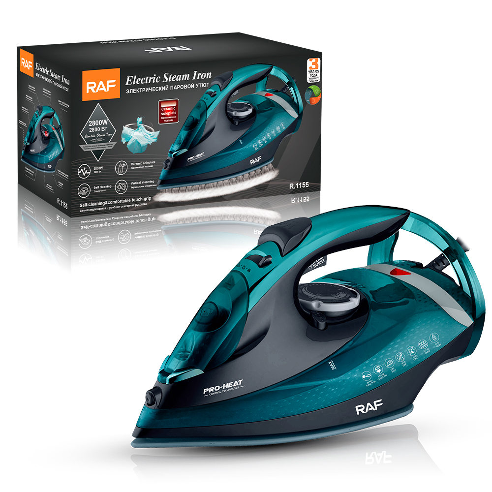 RAF European Standard cross-border steam iron Portable Ironing machine Three-speed adjustable pressure type high-power electric iron R.1153 Specification image