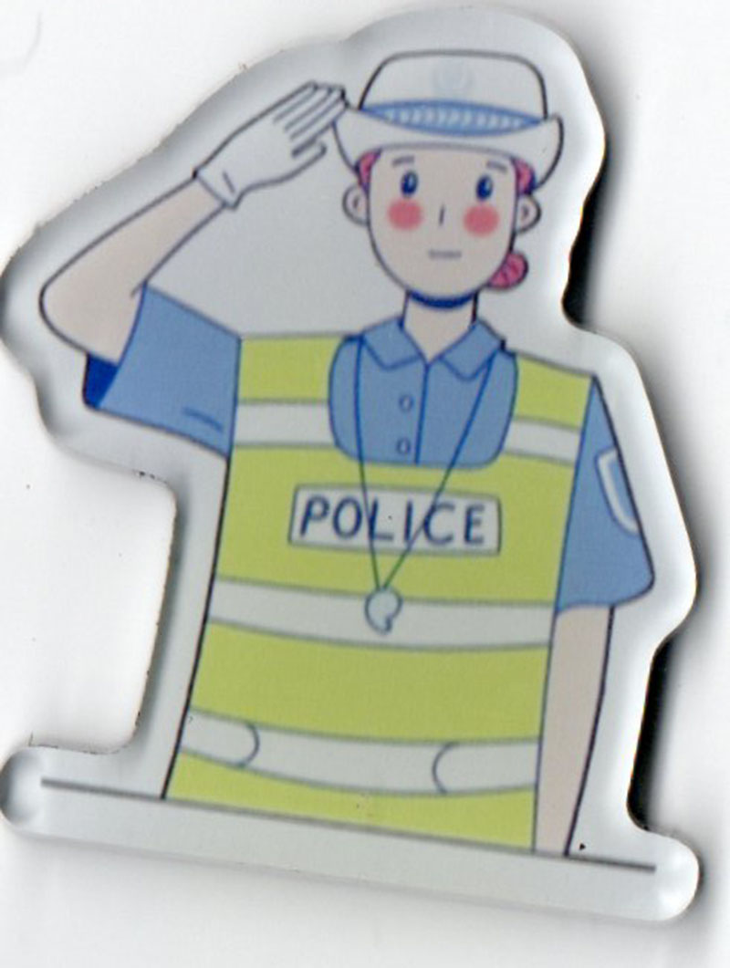 Acrylic Fridge Sticker - Police Series 1 thumbnail