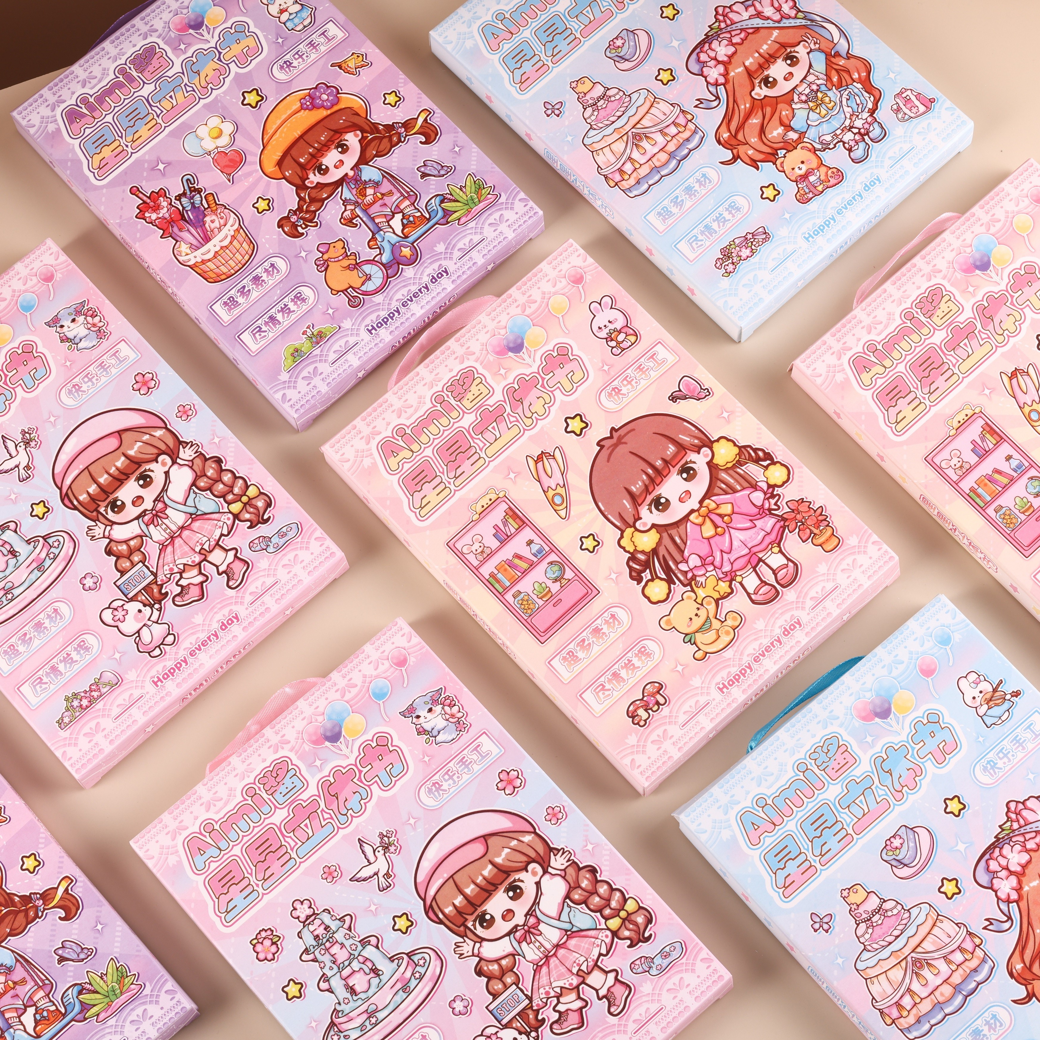 贴纸/迪士尼卡通贴纸/三丽鸥贴纸/泡泡贴纸布鲁伊/圣诞节贴纸白底实物图