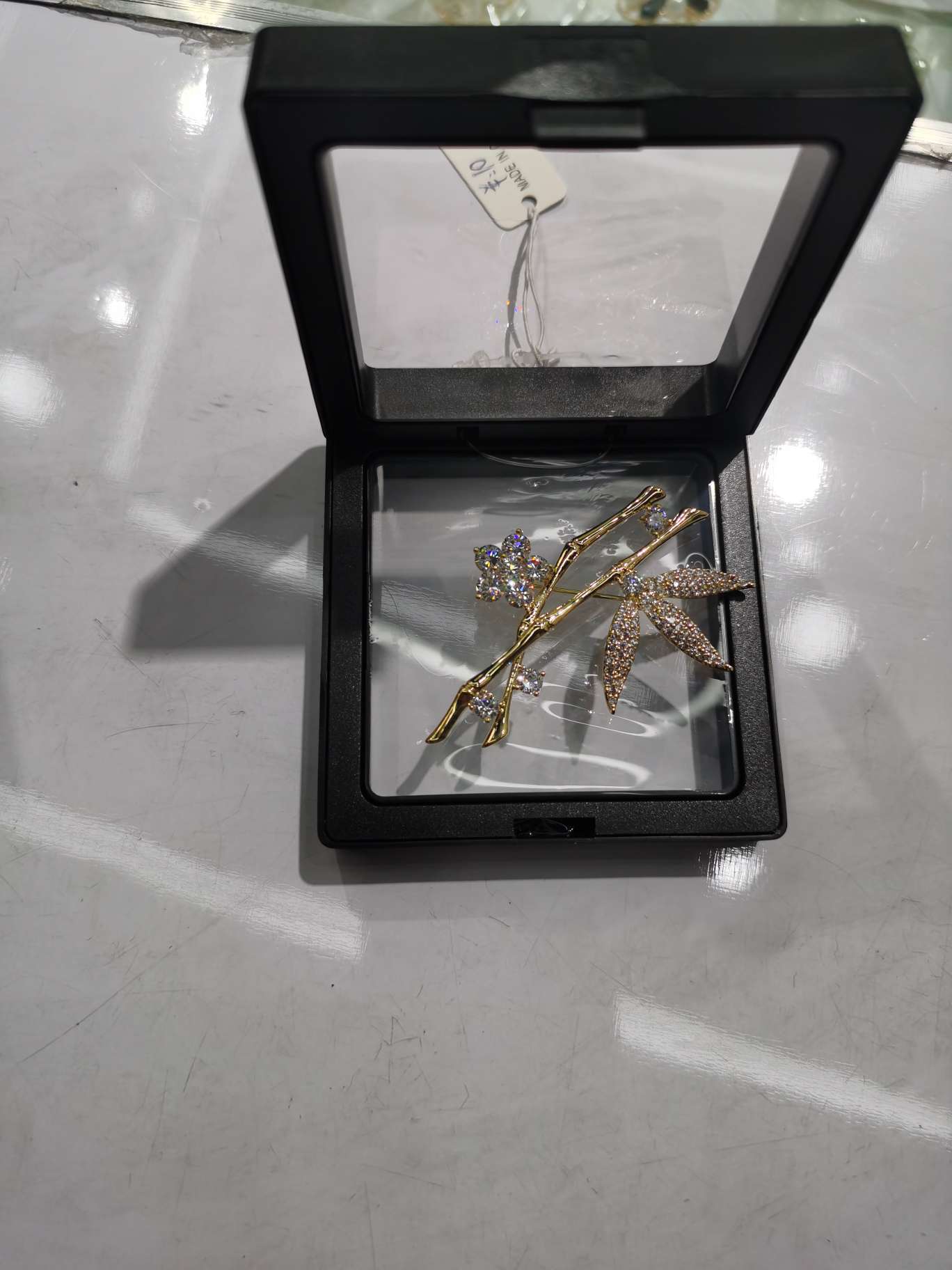 竹子胸针高档女夏精致气质胸花2024年新潮时尚大别针胸花图