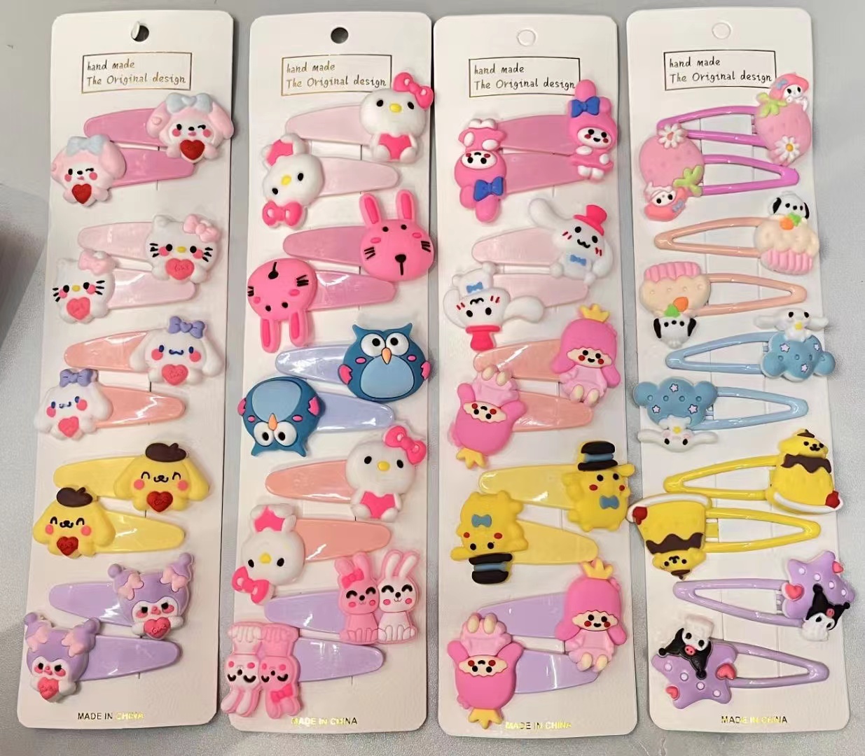 Children's Hair Accessories Set Hair Band Hair Tie Hair Tie Hair Band Cartoon Head Rope Wholesale Application Scenario