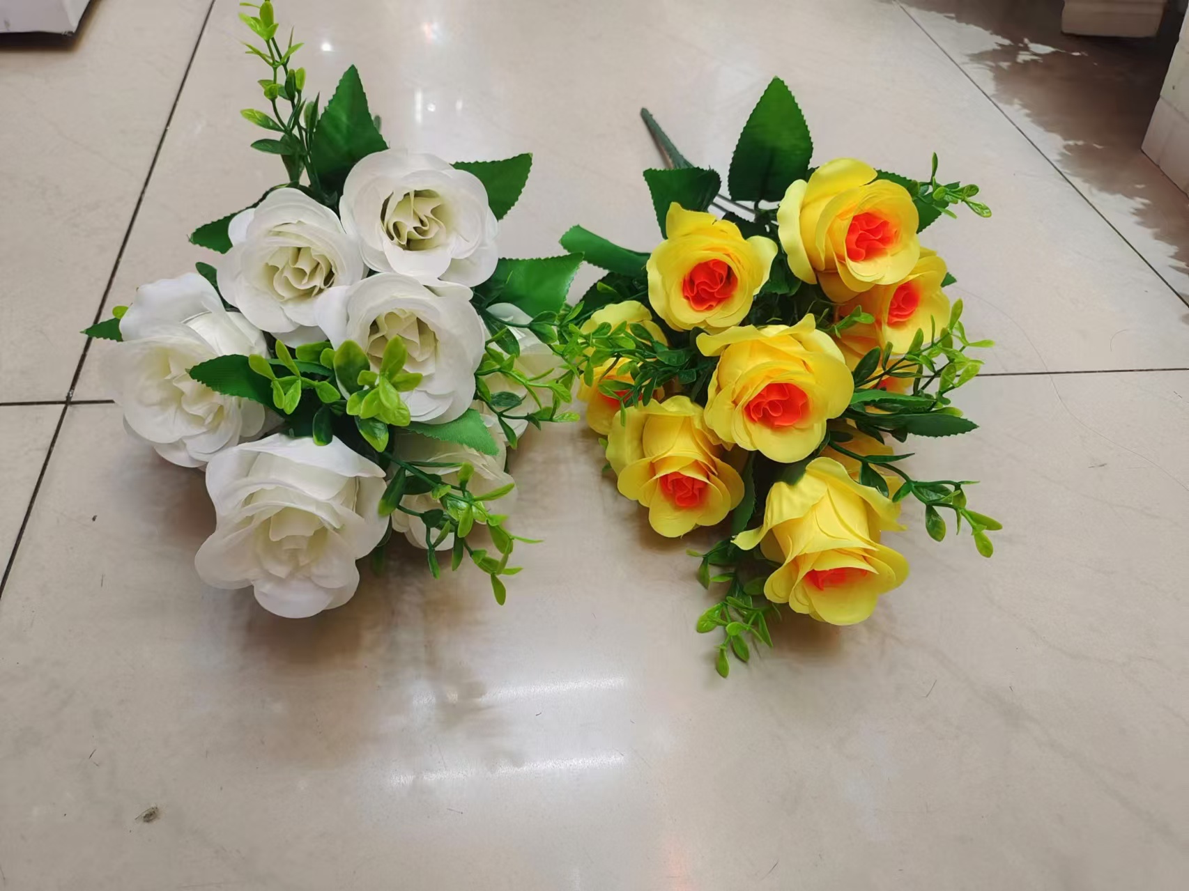 厂家直销10头绢布小蕾玫瑰花假花仿真塑料花假花室内外装饰绢布假花长久保存可水洗玫瑰花