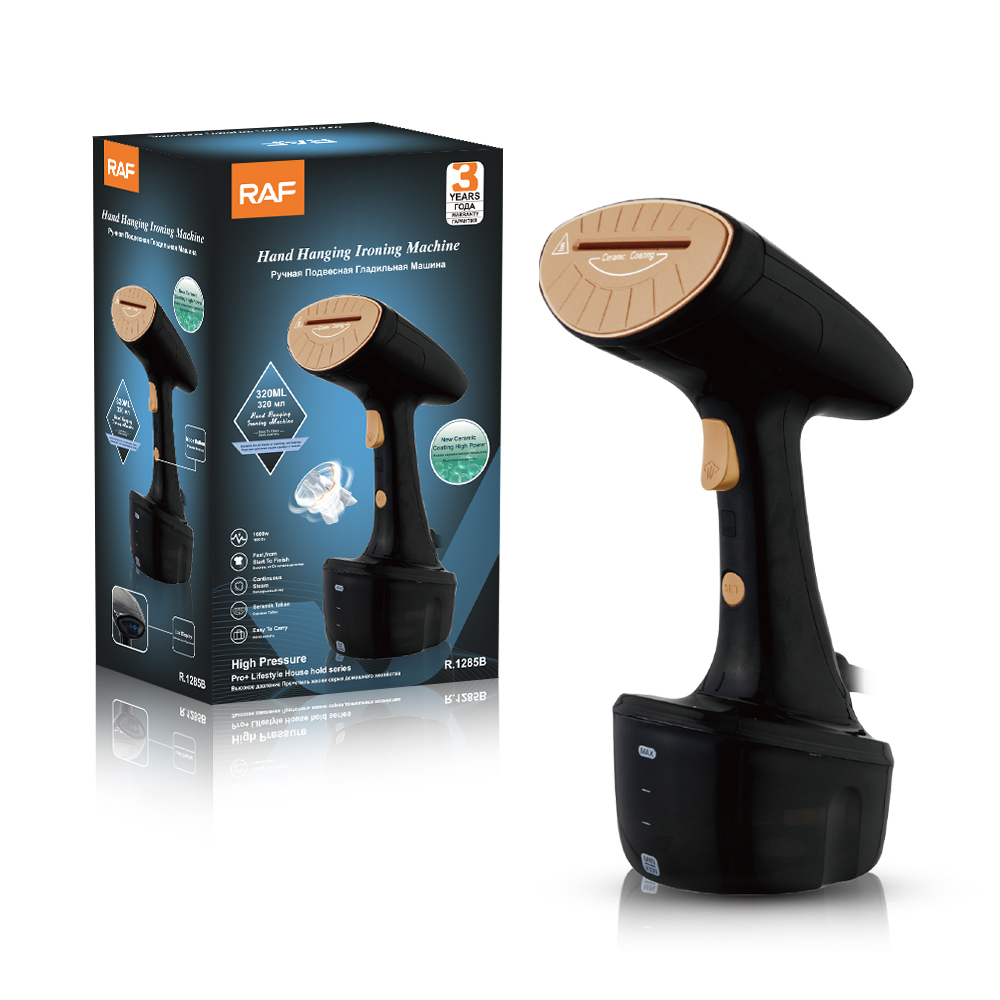 RAF European standard handheld steam ironing machine, portable household small folding electric iron, dry and wet dual-purpose ironing machine, ironing clothes R.1285 Application Scenario