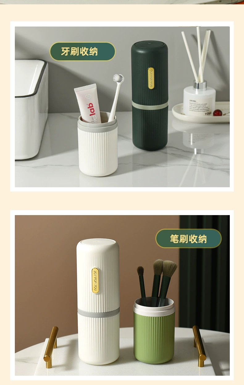 M73-6209 Light Luxury Travel Toothbrush Cup, makeup brush storage box, Toothbrush box, washbasin Cup, Multi-functional mouthwash cup detail image 7