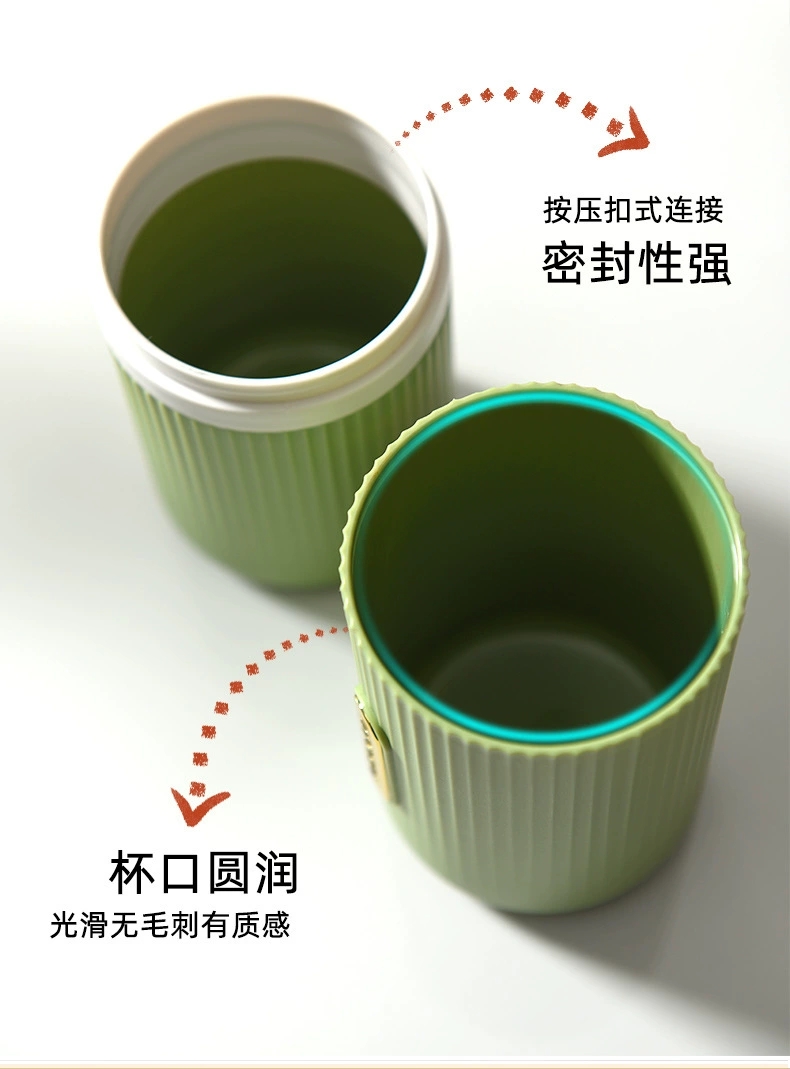 M73-6209 Light Luxury Travel Toothbrush Cup, makeup brush storage box, Toothbrush box, washbasin Cup, Multi-functional mouthwash cup detail image 5