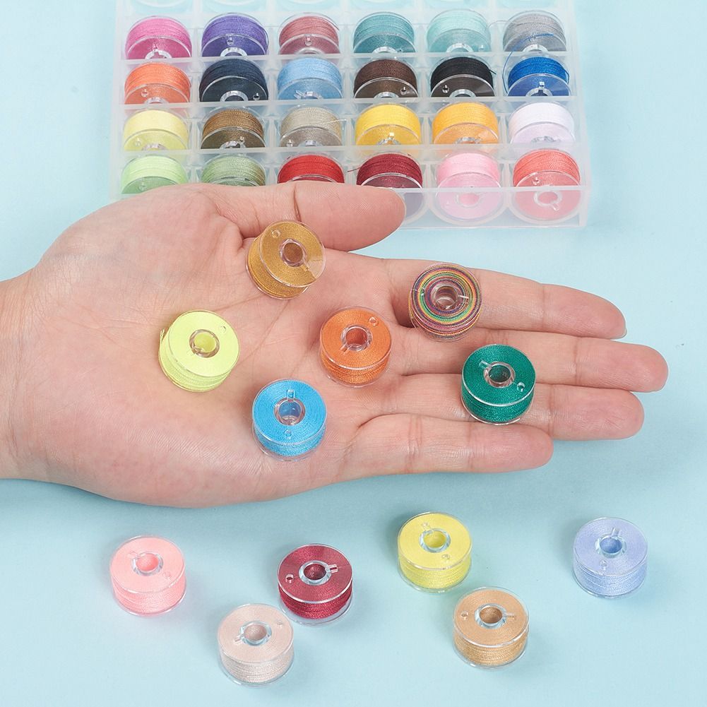 Shuttle core sewing thread, sewing machine, shuttle core thread set box, multi-color household sewing thread, shuttle core thread sewing accessories detail image 2