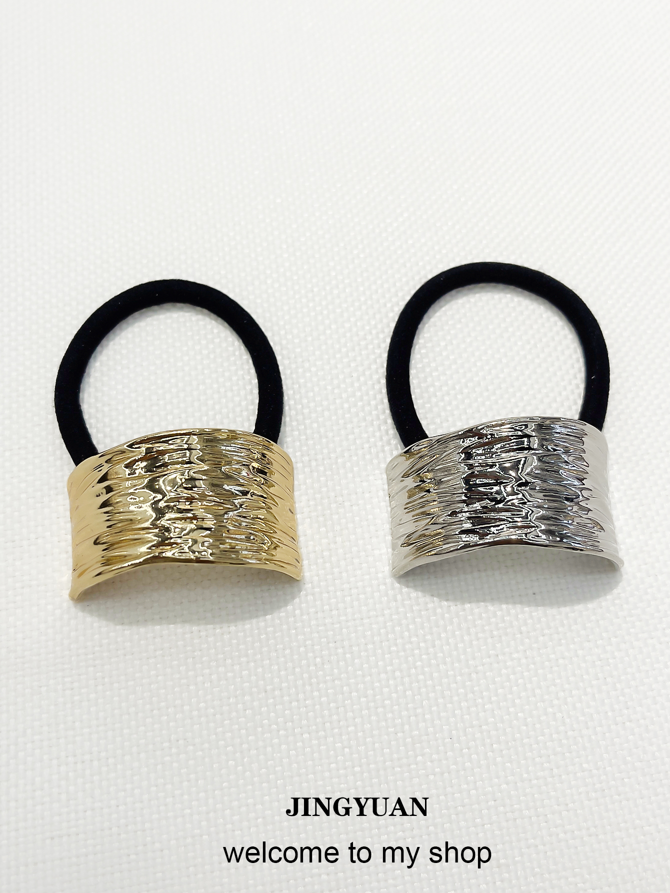 拉丝不规则小众设计海浪发圈新款发绳气质扎头绳女高弹橡皮筋