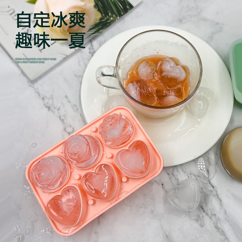 冰格/硅胶冰格/骷髅头冰格模具/冰块模具盒/制冰杯细节图