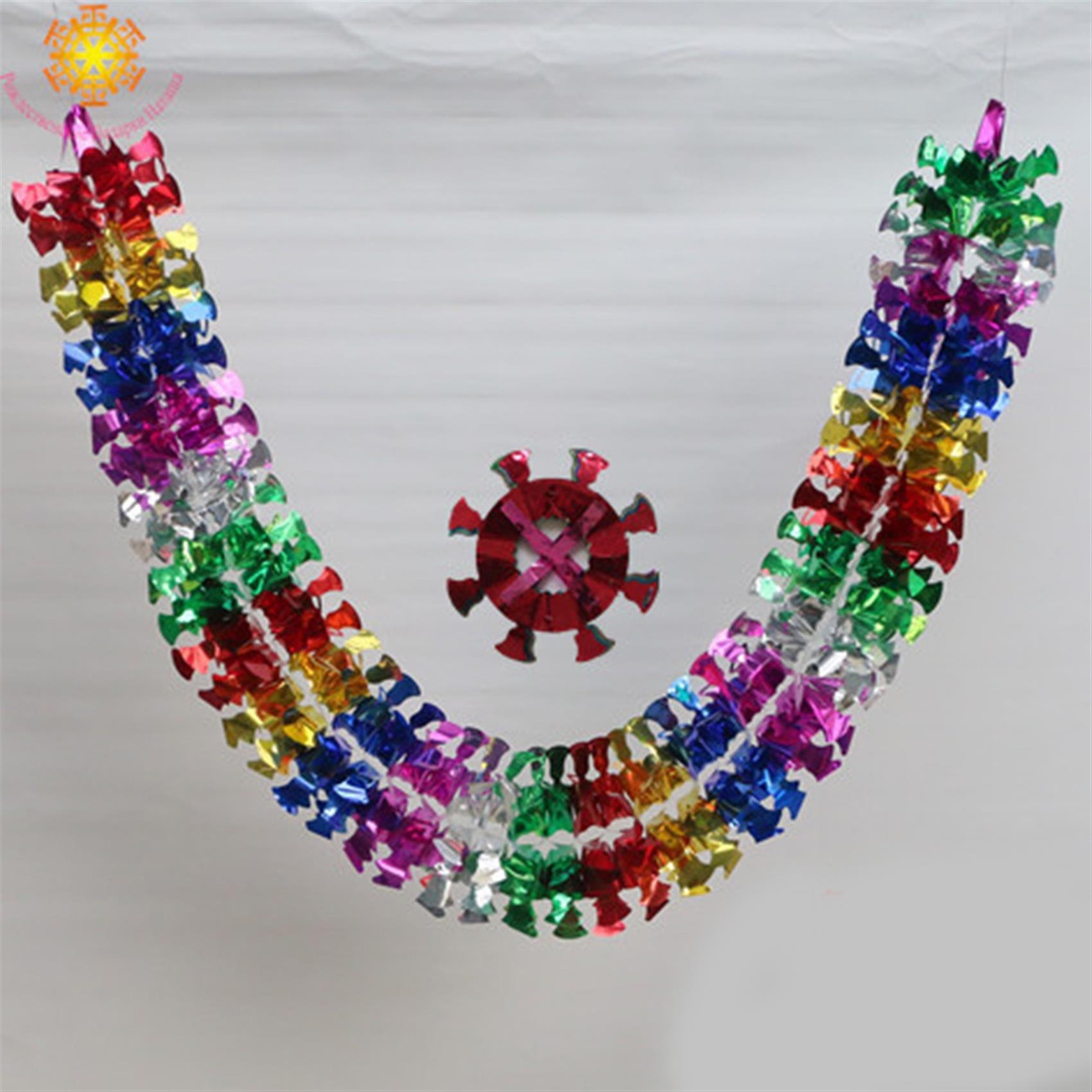 Cross Border Explosive Young Tree Colorful Christmas Ribbon Ribbon Decoration Ceiling Manufacturers Direct Ribbon Ribbon Rain Ribbon Light Ribbon Ribbon Rain Ribbon Light Ribbon details Picture