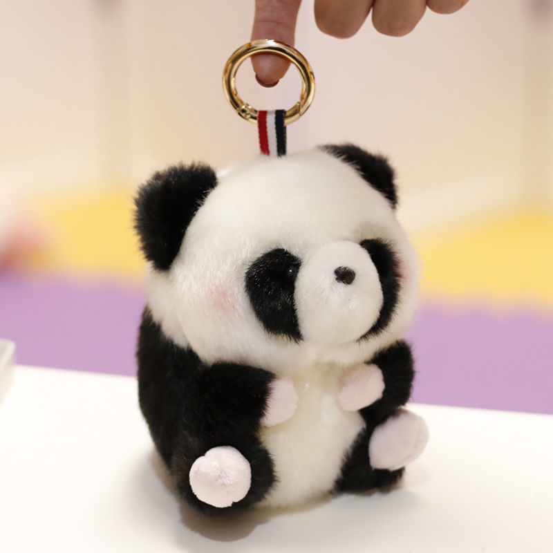 12CM woolen round ball pendant, 5-inch plush toy doll, claw machine, cute animal doll Specification image