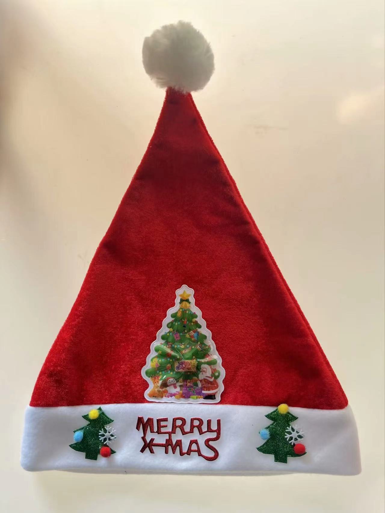 圣诞/圣诞节/圣诞帽/圣诞树圣诞用品/圣诞配件白底实物图