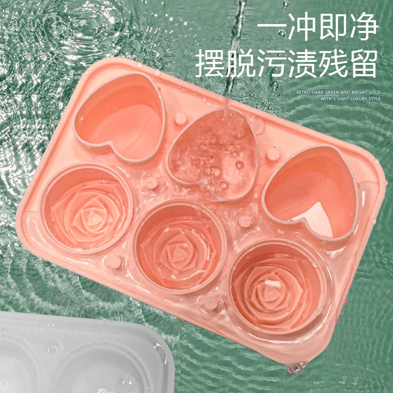 冰格/硅胶冰格/骷髅头冰格模具/冰块模具盒/制冰杯产品图